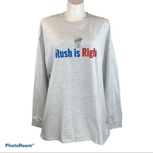 New RUSH IS RIGHT Long sleeve T-Shirt 3X Limbaugh